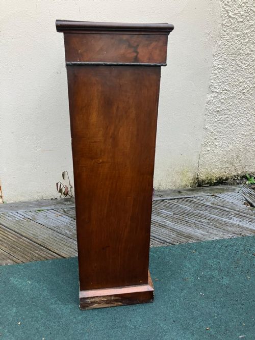 A VICTORIAN FIGURED WALNUT PIER CABINET - ADDITIONAL PHOTO 2