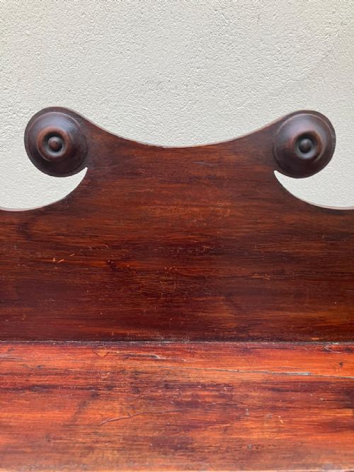 A REGENCY SIMULATED ROSEWOODWATERFALL HANGING BOOK SHELF - ADDITIONAL PHOTO 2
