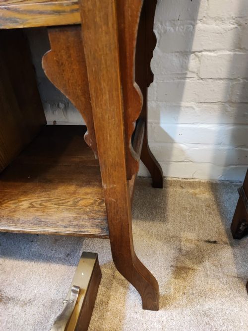 ART'S AND CRAFTS ASH MARBLE TOP WASHSTAND - ADDITIONAL PHOTO 5