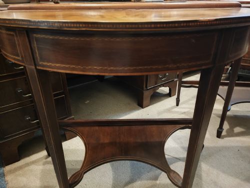 ANTIQUE PAIR OF INLAID CONSOLE TABLES - ADDITIONAL PHOTO 11