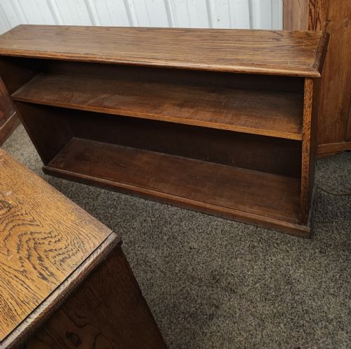 SET OF 3 PRACTICAL OAK OPEN BOOKCASES - ADDITIONAL PHOTO 6