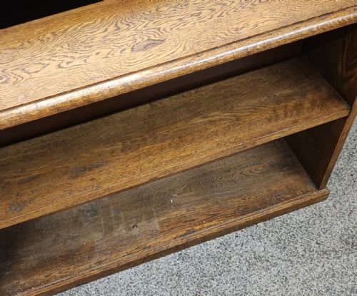 SET OF 3 PRACTICAL OAK OPEN BOOKCASES - ADDITIONAL PHOTO 11