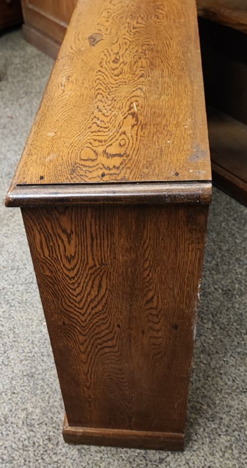 SET OF 3 PRACTICAL OAK OPEN BOOKCASES - ADDITIONAL PHOTO 13