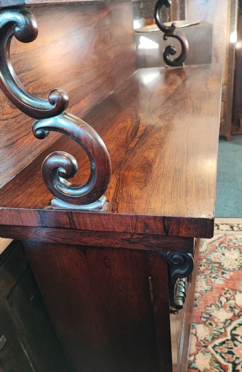 A FINE REGENCY ROSEWOOD AND PAPER MACHE SIDE CABINET - ADDITIONAL PHOTO 2