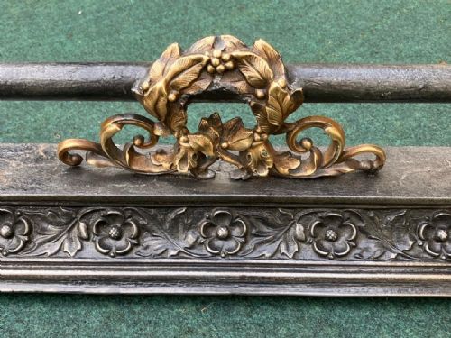 19C IRON AND BRASS FENDER - ADDITIONAL PHOTO 1