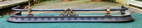 19C IRON AND BRASS FENDER - ADDITIONAL PHOTO 3