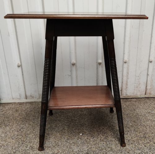ANTIQUE MAHOGANY LAMP OCCASIONAL TABLE BY WILLIAM BIRCH FOR LIBERTY AND CO - ADDITIONAL PHOTO 5