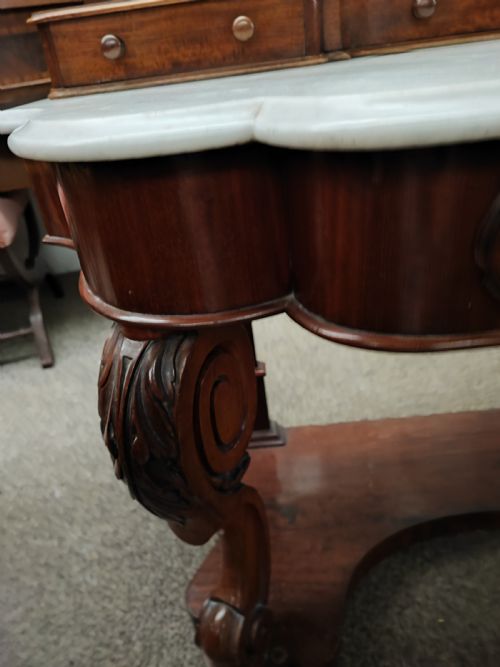 VICTORIAN MAHOGANY DRESSING TABLE BY H OGDEN MANCHESTER - ADDITIONAL PHOTO 5