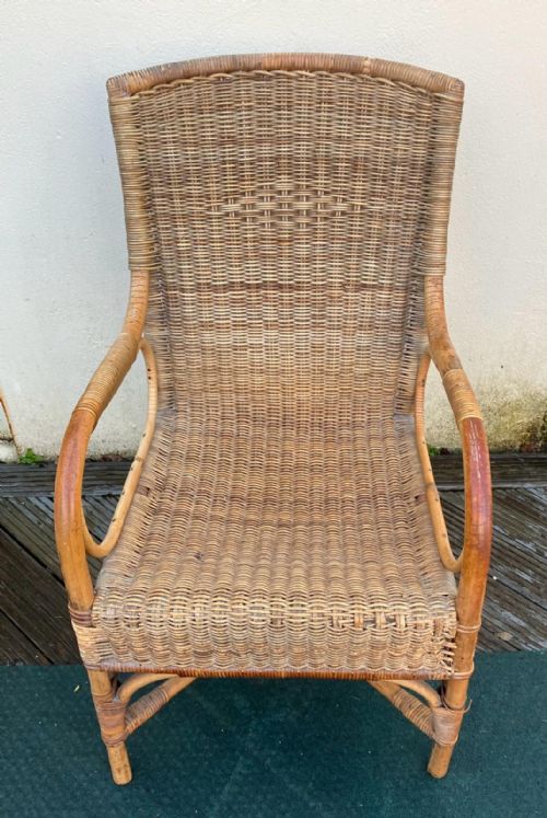 an antique dryad cane armchair - CATEGORY: ANTIQUE CHAIRS - DATED 1920
