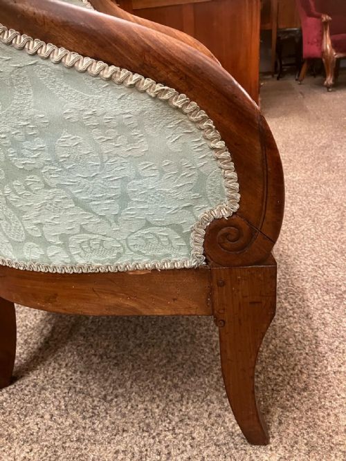 A FINE FRENCH MAHOGANYBERGER READING LIBARY ARM CHAIR - ADDITIONAL PHOTO 5