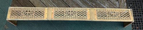 fine regency brass fender of large size - CATEGORY: ANTIQUE FIREPLACES - DATED REGENCY