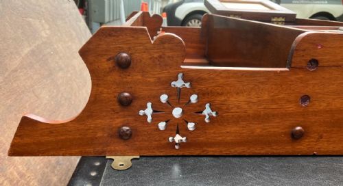 ASTHETIC MOVEMENT HANGING WALL CABINET IN WALNUT - ADDITIONAL PHOTO 4