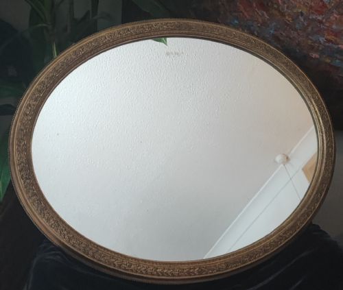 A 19C WOOD AND GESSO GILT FRAMED OVAL MIRROR - ADDITIONAL PHOTO 15