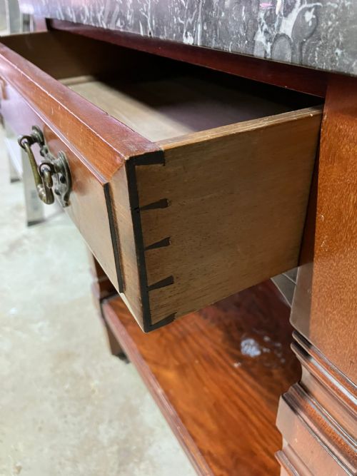 A FINE VICTORIAN MAHOGANY HALLSTAND - ADDITIONAL PHOTO 6
