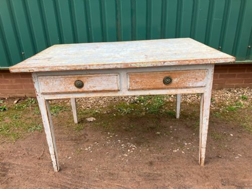 18c swedish original paintwork pine table - CATEGORY: ANTIQUE TABLES - DATED 1800