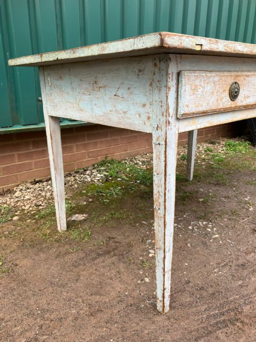 18C SWEDISH ORIGINAL PAINTWORK PINE TABLE - ADDITIONAL PHOTO 2