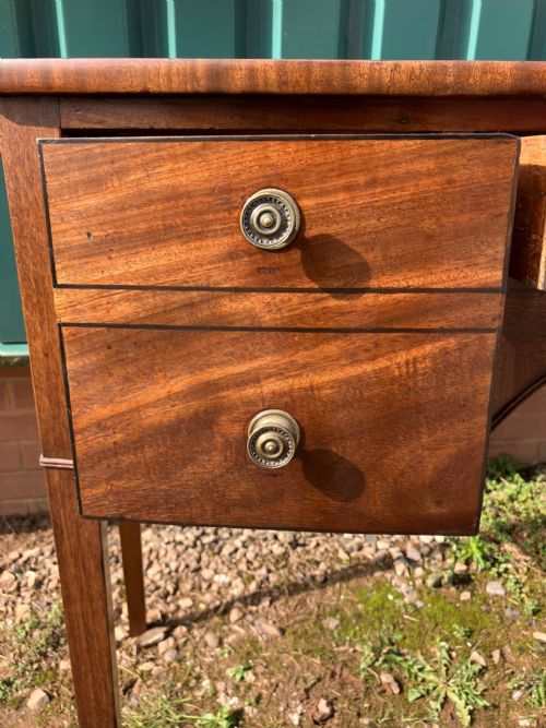 REGENCY MAHOGANY EBONY INLAID SMALL SIDEBOARD OR WRITING TABLE - ADDITIONAL PHOTO 2