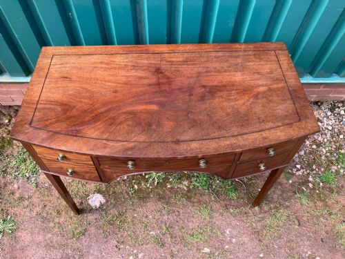 REGENCY MAHOGANY EBONY INLAID SMALL SIDEBOARD OR WRITING TABLE - ADDITIONAL PHOTO 3
