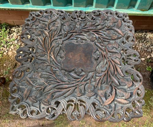 AN ANTIQUE ANGLO INDIAN HARDWOOD OCCASIONAL OR LAMP TABLE - ADDITIONAL PHOTO 1