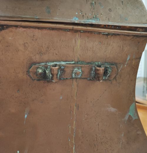 AN UNUSUAL ANTIQUE FRENCH COPPER SINK AND WATER CISTERN - ADDITIONAL PHOTO 17