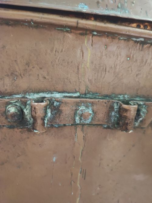AN UNUSUAL ANTIQUE FRENCH COPPER SINK AND WATER CISTERN - ADDITIONAL PHOTO 18