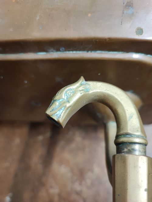 AN UNUSUAL ANTIQUE FRENCH COPPER SINK AND WATER CISTERN - ADDITIONAL PHOTO 19