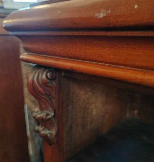 A QUALITY VICTORIAN MAHOGANY OPEN BOOKCASE - ADDITIONAL PHOTO 2