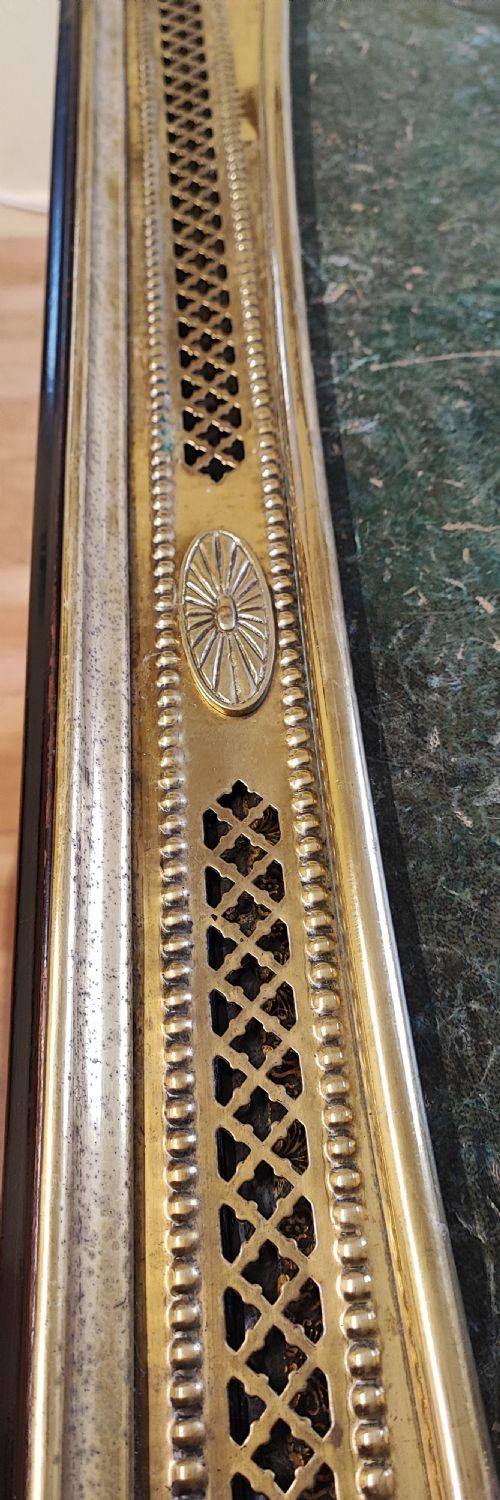 VICTORIAN BRASS PIERCED FENDER - ADDITIONAL PHOTO 3