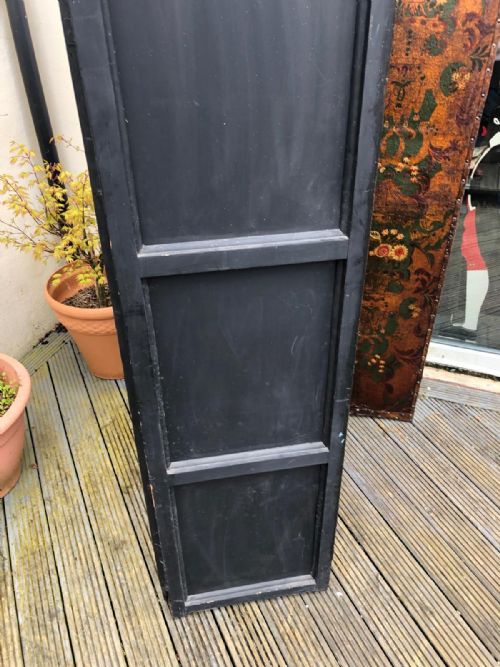 AN ANTIQUE 4 FOLD LEATHER SCREEN - ADDITIONAL PHOTO 3