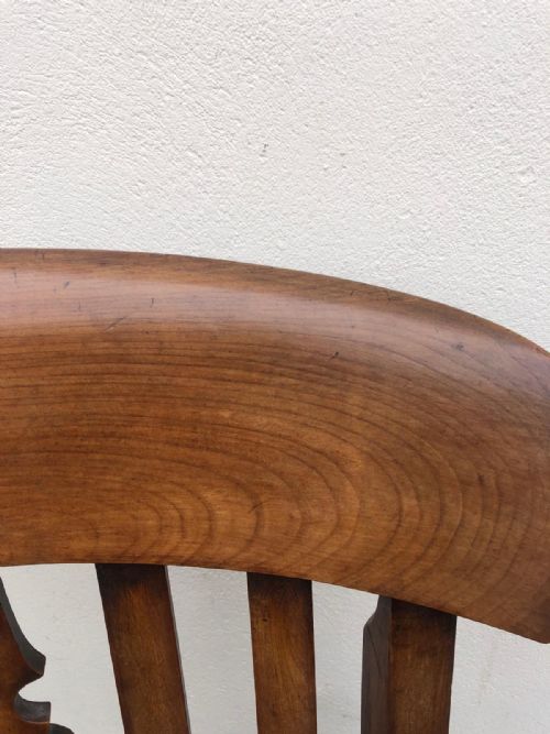 A FINE VICTORIAN LATHE BACK LARGE SCALE KITCHEN ARMCHAIR - ADDITIONAL PHOTO 10