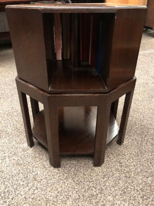 ANTIQUE HEALS OAK REVOLVING BOOKCASE - ADDITIONAL PHOTO 10