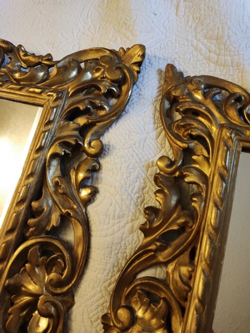 QUALITY PAIR OF ANTIQUE GILTWOOD FLORENTINE MIRRORS - ADDITIONAL PHOTO 13