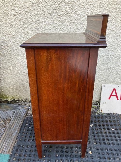 ANTIQUE INLAND MAHOGANY BEDSIDE CABINET - ADDITIONAL PHOTO 2
