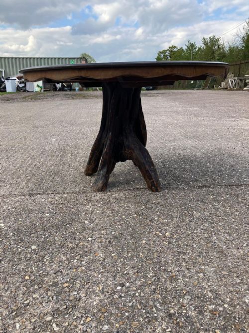 ANTIQUE VICTORIAN BURR WALNUT AND PROBABLY YEW TREE BASE GROTTO OR CENTRE TABLE - ADDITIONAL PHOTO 7