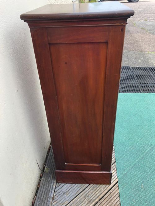 ANTIQUE MAHOGANY FILE CABINET - ADDITIONAL PHOTO 2