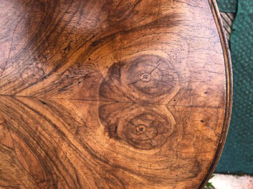 ANTIQUE WALNUT DROP LEAF OCASSIONAL TABLE - ADDITIONAL PHOTO 3