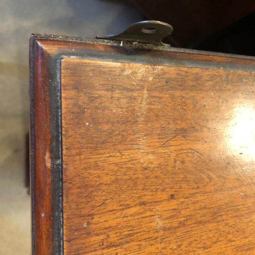ANTIQUE MAHOGANYHANGING WALL CABINET - ADDITIONAL PHOTO 5