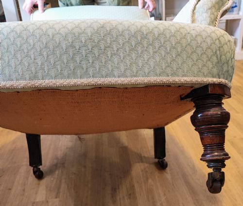 ANTIQUE UPHOLSTERED ARMCHAIR - ADDITIONAL PHOTO 1