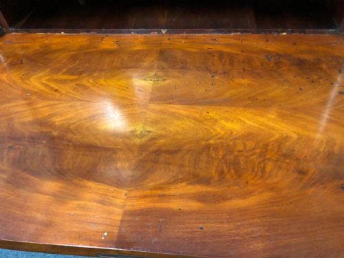 A QUALITY ANTIQUE FRENCH MAHOGANY SECRETAIRE ABATTANT DESK - ADDITIONAL PHOTO 7