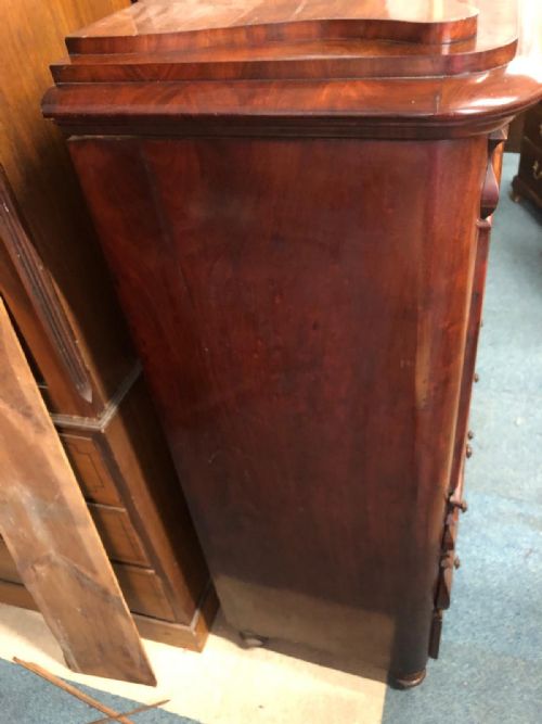 A QUALITY ANTIQUE FRENCH MAHOGANY SECRETAIRE ABATTANT DESK - ADDITIONAL PHOTO 10