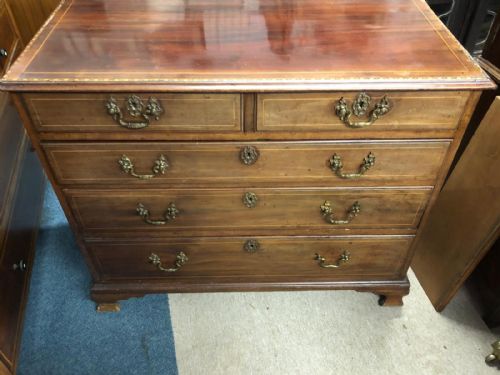 GEORGIAN MAHOGANY CHEST OF DRAWERS - ADDITIONAL PHOTO 9