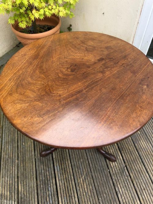AN ANTIQUE GEORGIAN MAHOGANY TRIPOD TABLE - ADDITIONAL PHOTO 7
