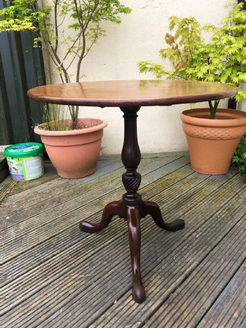 AN ANTIQUE GEORGIAN MAHOGANY TRIPOD TABLE - ADDITIONAL PHOTO 11