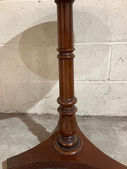 ANTIQUE MAHOGANY WINE OR LAMP TABLE - ADDITIONAL PHOTO 1