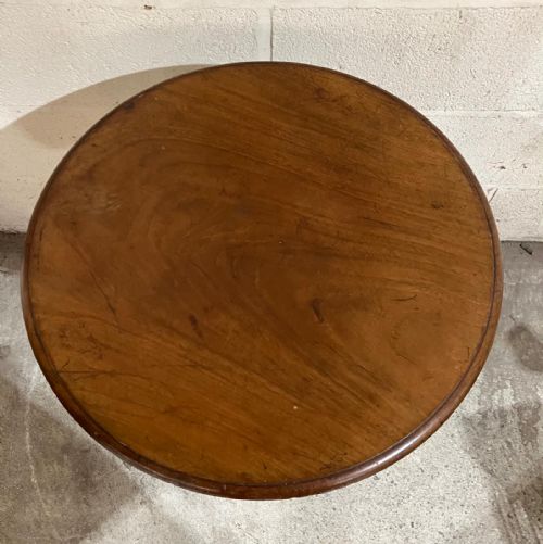 ANTIQUE MAHOGANY WINE OR LAMP TABLE - ADDITIONAL PHOTO 6