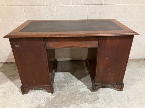 AN ANTIQUE MAHOGANY INLAID DESK - ADDITIONAL PHOTO 5