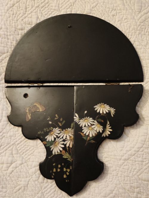 ANTIQUE SET OF 3 ASTHETIC MOVEMENT PAPER MACHE WALL BRACKETS - ADDITIONAL PHOTO 14