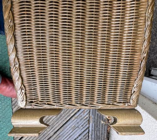 ANTIQUE LLOYD LOOM BASKET AND CHAIR - ADDITIONAL PHOTO 1