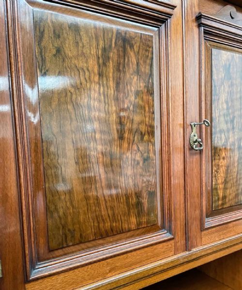STUNNING VICTORIAN WALNUT COMPACTUM WARDROBE - ADDITIONAL PHOTO 4