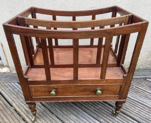 antique regency mahogany canterbury - CATEGORY: ANTIQUE FURNITURE - DATED REGENCY
